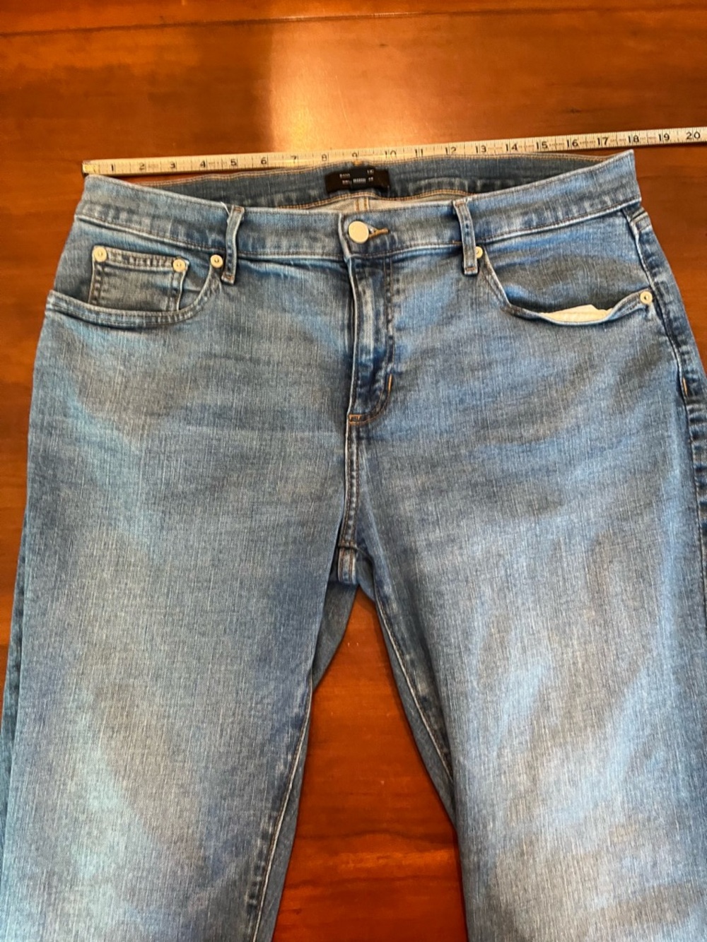 Banana Republic Girlfriend Jean Medium Wash Women’s size 32/14 - Picture 11 of 14